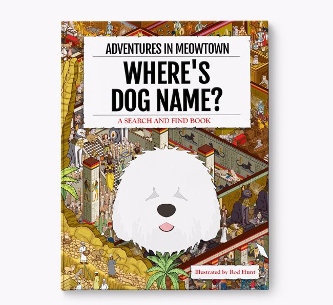 Personalised Old English Sheepdog Book: Where's Dog Name? Volume 2